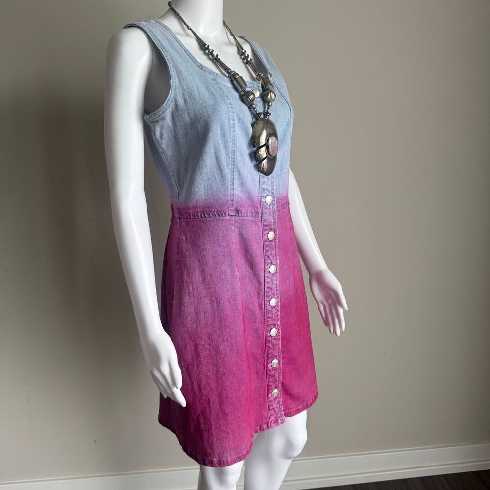 Jordache Vintage Ombré Denim Dress Size S NWOT